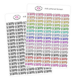 A18 || Hand-Lettered Screen Stickers