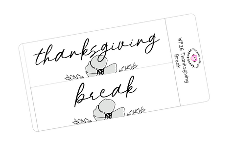 WF26 || Wildflower Thanksgiving Break Full Day Stickers