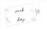 F30 || Floral Work Day Full Day Stickers