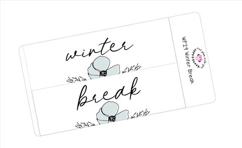 WF29 || Wildflower Winter Break Full Day Stickers