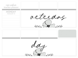 WF28 || Wildflower Veterans Day Full Day Stickers