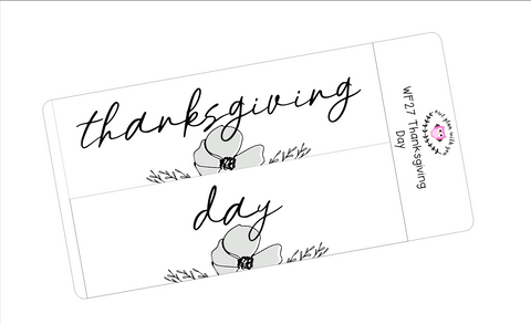 WF27 || Wildflower Thanksgiving Day Full Day Stickers