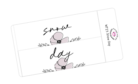 WF23 || Wildflower Snow Day Full Day Stickers