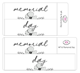 WF16 || Wildflower Memorial Day Full Day Stickers