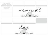 WF16 || Wildflower Memorial Day Full Day Stickers