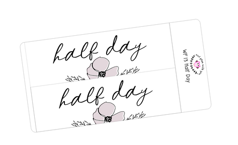 WF13 || Wildflower Half Day Full Day Stickers