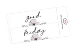 WF12 || Wildflower Good Friday Full Day Stickers