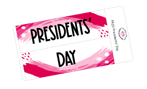 PR20 || Painted Rainbow Presidents' Day Full Day Stickers