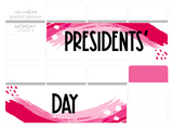 PR20 || Painted Rainbow Presidents' Day Full Day Stickers