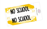 PR19 || Painted Rainbow No School Full Day Stickers