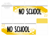 PR19 || Painted Rainbow No School Full Day Stickers