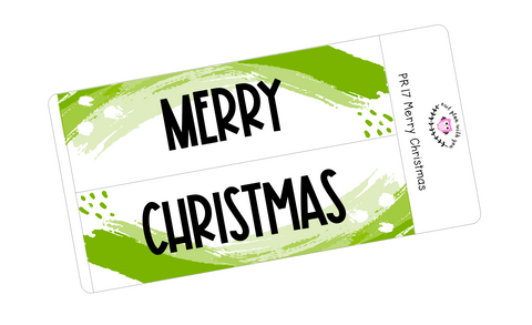 PR17 || Painted Rainbow Merry Christmas Full Day Stickers