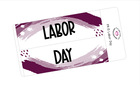 PR15 || Painted Rainbow Labor Day Full Day Stickers