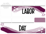 PR15 || Painted Rainbow Labor Day Full Day Stickers