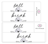 WF10 || Wildflower Fall Break Full Day Stickers