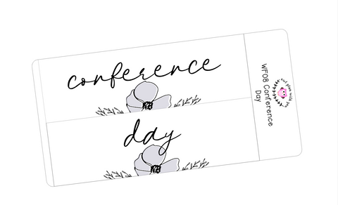 WF08 || Wildflower Conference Day Full Day Stickers