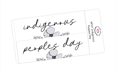 WF07 || Wildflower Columbus/Indigenous Peoples Day Full Day Sticker