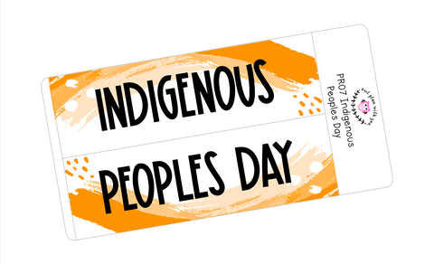 PR07 || Painted Rainbow Columbus/Indigenous Peoples Day Full Day Sticker