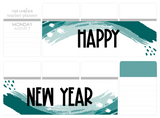 PR14 || Painted Rainbow Happy New Year Full Day Stickers