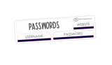 PR32 || Painted Rainbow Passwords Log Stickers