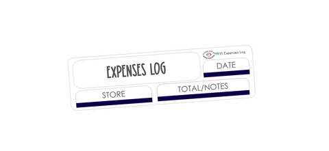 WF35 || Wildflower Expenses Log Stickers