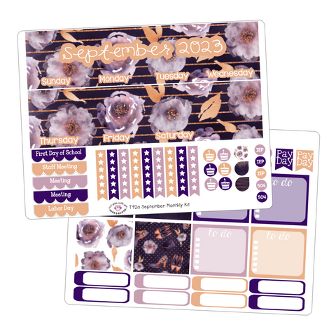 T259 || September Lavender Glitter Monthly Kit