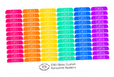 EV01 || Basic Vertical Teacher Planner Header Stickers