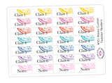 WV01 || Waves Colorful Teacher Planner Header Stickers