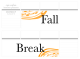 WV10 || Waves Fall Break Full Day Stickers