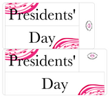 WV20 || Waves Presidents' Day Full Day Stickers