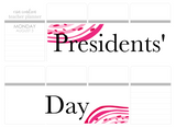 WV20 || Waves Presidents' Day Full Day Stickers