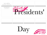 WV20 || Waves Presidents' Day Full Day Stickers