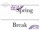 WV24 || Waves Spring Break Full Day Stickers