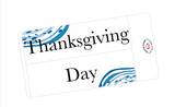 WV27 || Waves Thanksgiving Day Full Day Stickers