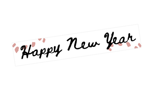 EV14 || Splatter Vertical Happy New Year Full Day Stickers