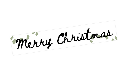 EV17 || Splatter Vertical Merry Christmas Full Day Stickers