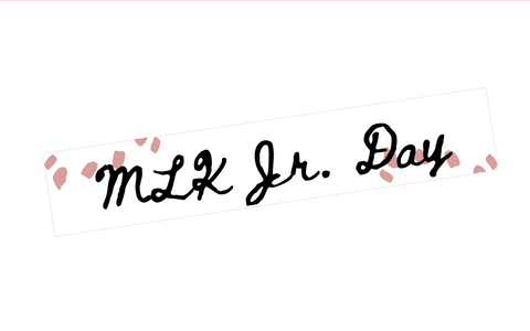 EV18 || Splatter Vertical MLK Jr. Day Full Day Stickers
