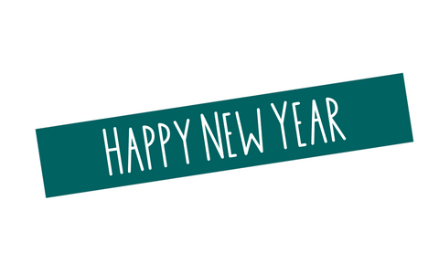 EV14 || Basic Vertical Happy New Year Full Day Stickers
