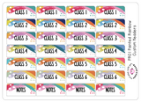 PR01 || Painted Rainbow Colorful Teacher Planner Header Stickers