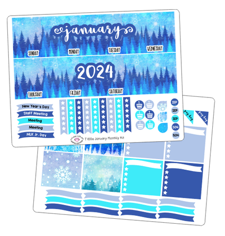 T250 || January Frozen Trees Monthly Kit