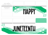 PR36 || Painted Rainbow Juneteenth Full Day Stickers