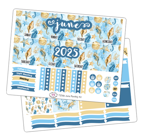T256 || June Seahorse Monthly Kit