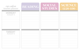 PM01 || Pastel Teacher Planner Header Stickers