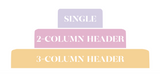 PM01 || Pastel Teacher Planner Header Stickers