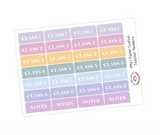 PM01 || Pastel Teacher Planner Header Stickers