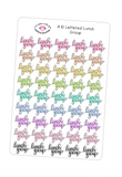 A10 || Hand-Lettered Lunch Group Stickers
