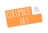 HP27 || Columbus Day/Indigenous Peoples Happy Planner Full Day Stickers