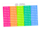 T106 || Box Date Stickers for the 2026-2027 School Year