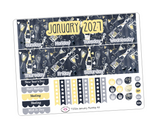 T250 || Watercolor New Year Monthly Kit