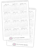 T76 || 2026-2027 Corner Calendar Stickers